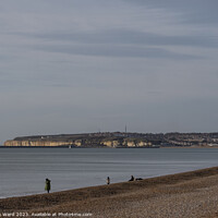 Buy canvas prints of Newhaven across the water from Seaford by Mark Ward