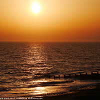 Buy canvas prints of Sussex Seaside Sunset by Mark Ward