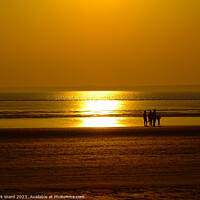 Buy canvas prints of Sunset on the Sands by Mark Ward