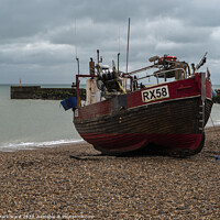 Buy canvas prints of Resting on the Stade Beach. by Mark Ward