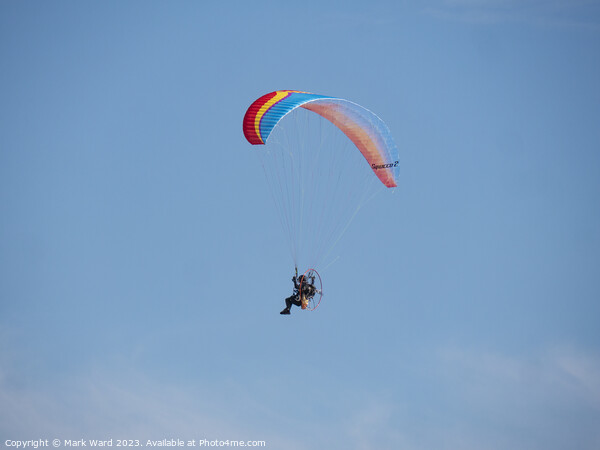 Powered Paragliding over Bexhill. Picture Board by Mark Ward