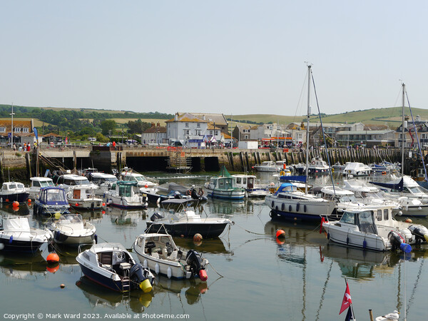 The Harbour in West Bay Dorset. Picture Board by Mark Ward