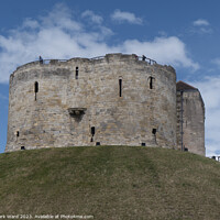 Buy canvas prints of Clifford's Tower in the city of York by Mark Ward