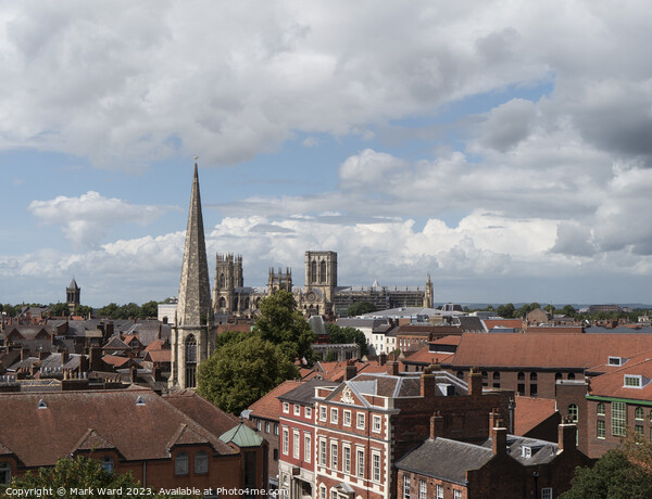 York Minster from Clifford's Tower. Picture Board by Mark Ward