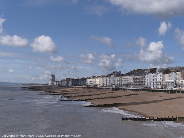 From the Hastings Pier toward St Leonards. Picture Board by Mark Ward