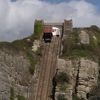 Buy canvas prints of The Funicular Railway on the East Hill by Mark Ward