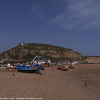 Buy canvas prints of The Stade and East Hill of Hastings by Mark Ward