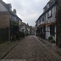 Buy canvas prints of The cobbled streets of Rye. by Mark Ward