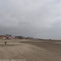 Buy canvas prints of Winter Space at Camber Sands. by Mark Ward