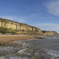 Buy canvas prints of The cliffs of Hastings in East Sussex. by Mark Ward