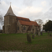Buy canvas prints of St Peter and St Paul Church in Peasmarsh. by Mark Ward