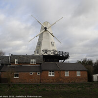 Buy canvas prints of Rye Windmill in Sussex. by Mark Ward