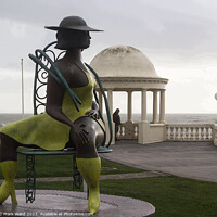 Buy canvas prints of Seated in Bexhill. by Mark Ward