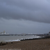 Buy canvas prints of Eastbourne Pier in December. by Mark Ward