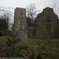 Buy canvas prints of The Remains of St Helen's. by Mark Ward
