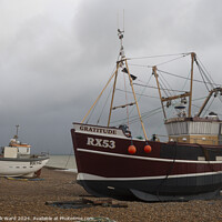 Buy canvas prints of The Landing in Hastings. by Mark Ward