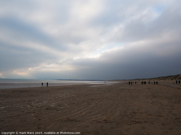 Camber Sands on a cold January day. Picture Board by Mark Ward