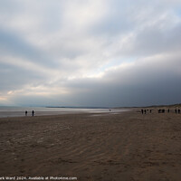 Buy canvas prints of Camber Sands on a cold January day. by Mark Ward