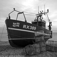 Buy canvas prints of Tools of the Tide in monochrome. by Mark Ward