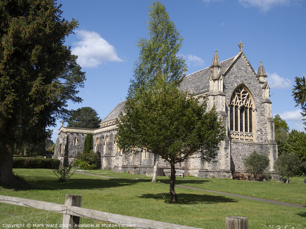 St Saviour's Church of Brockenhurst. Picture Board by Mark Ward