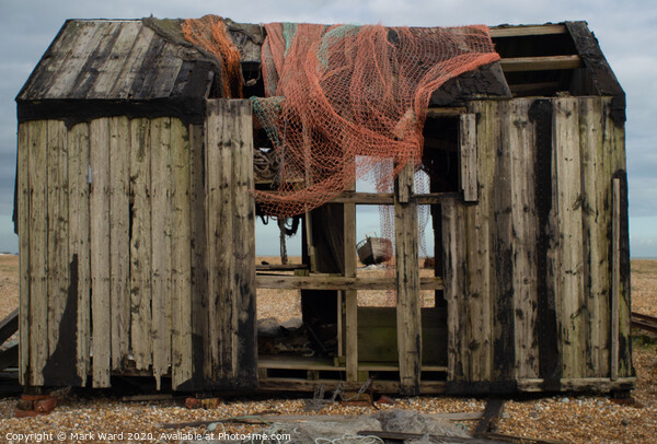 Dilapidated Fishing Hut Picture Board by Mark Ward