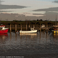 Buy canvas prints of Rye Harbour Fishing Boats by Mark Ward
