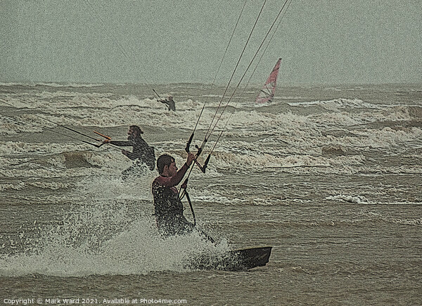 Kitesurf Crazies Picture Board by Mark Ward