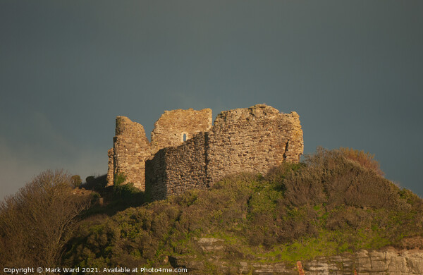 Hastings Castle in East Sussex Picture Board by Mark Ward