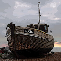 Buy canvas prints of Boat on the Beach by Mark Ward