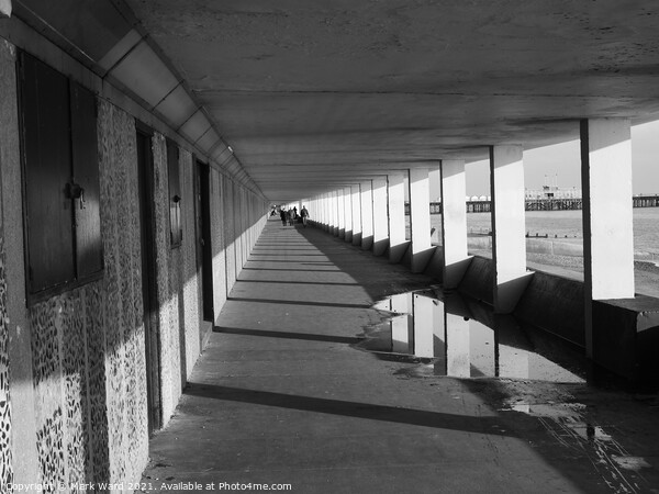 Hastings Lower Promenade, known as Bottle Alley Picture Board by Mark Ward