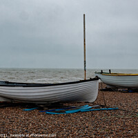 Buy canvas prints of Sussex Small Fishing Boats by Mark Ward