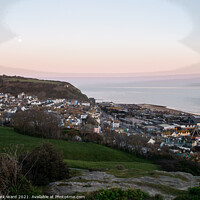 Buy canvas prints of Hastings from the West Hill. by Mark Ward