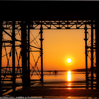 Buy canvas prints of Appearing Through The Pier by Mark Ward