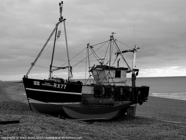 Hastings Fishing Boat. Picture Board by Mark Ward