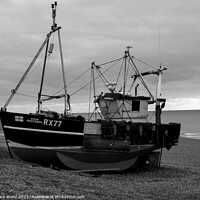 Buy canvas prints of Hastings Fishing Boat. by Mark Ward