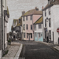 Buy canvas prints of Hastings Old Town. by Mark Ward