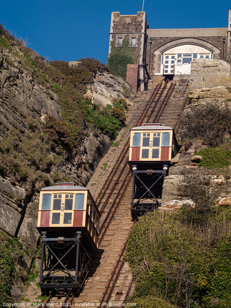 Hastings East Hill Lift. Picture Board by Mark Ward
