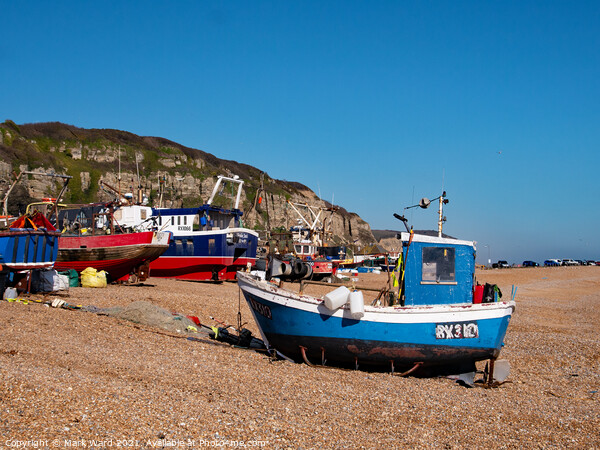 The Hastings Fishing Fleet. Picture Board by Mark Ward
