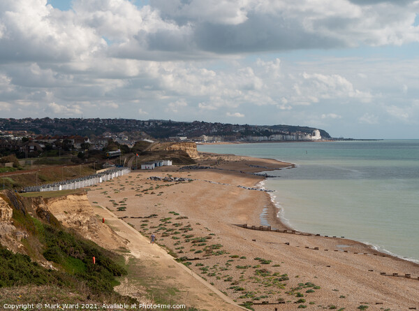 Bexhill to Hastings Coastline. Picture Board by Mark Ward