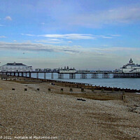 Buy canvas prints of Eastbourne Pier in 2007. by Mark Ward