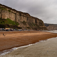 Buy canvas prints of The Cliffs of Hastings. by Mark Ward
