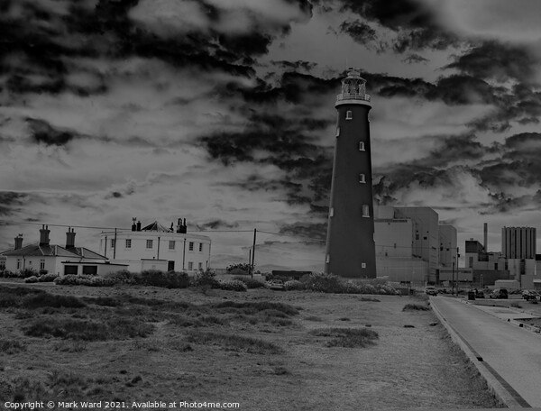 Dungeness in Moody Monochrome. Picture Board by Mark Ward