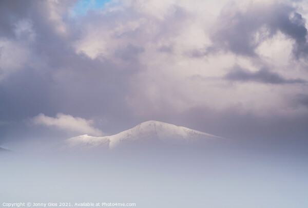 Snow Capped Skiddaw  Picture Board by Jonny Gios