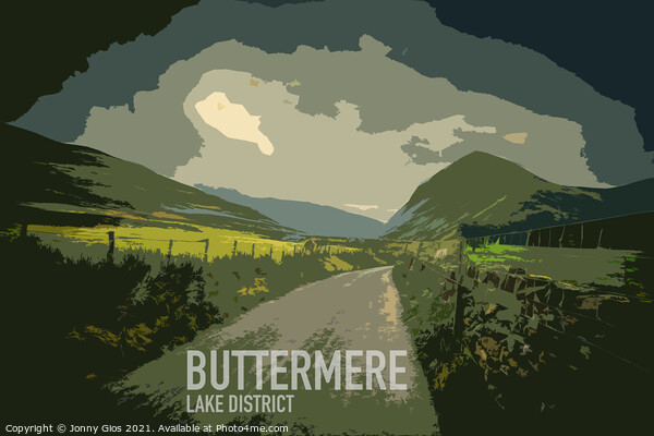 Buttermere Poster Picture Board by Jonny Gios
