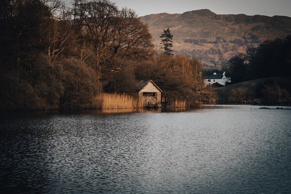Rydal Boat House Picture Board by Jonny Gios
