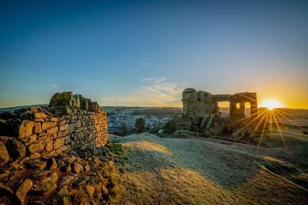 Kendal Castle Sunrise Picture Board by Jonny Gios