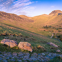 Buy canvas prints of Great Gable at Sunrise by Jonny Gios