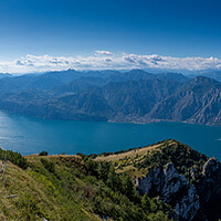 Buy canvas prints of Lake Garda really is long! by Jonny Gios
