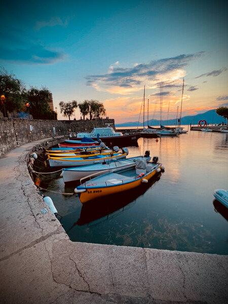 Boats of Torri del Benaco  Picture Board by Jonny Gios
