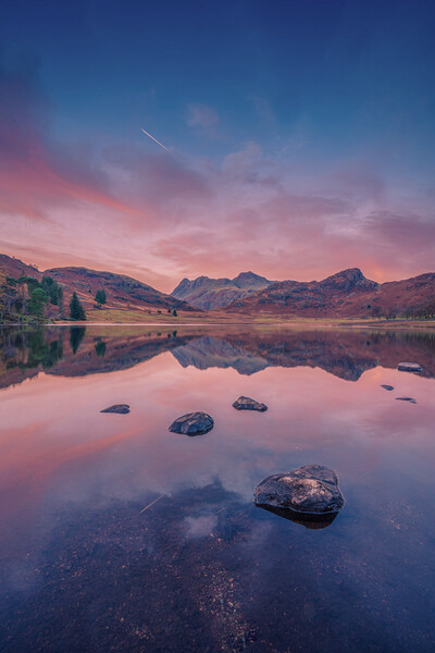 Sunset at Blea Tarn  Picture Board by Jonny Gios